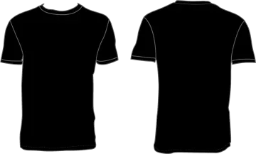 a black and white t - shirt template