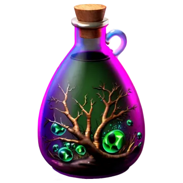 a bottle with a tree inside of it