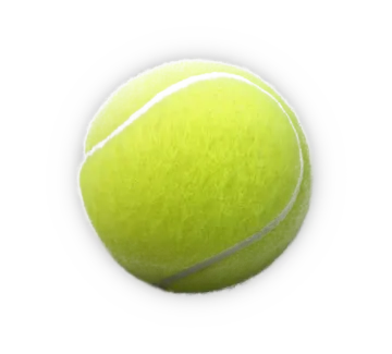 a tennis ball on a white background