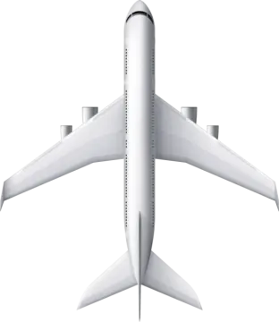 an airplane on a white background