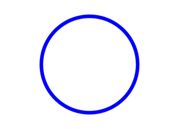 a black circle on a white background