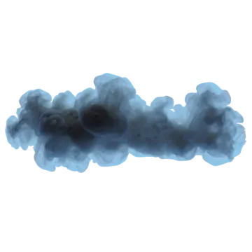 a cloud of smoke on a white background