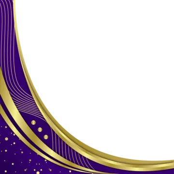a purple and gold background with white space for text