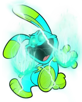 a drawing of a blue and green pokemon