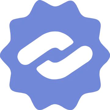 a blue badge with the letter c on it