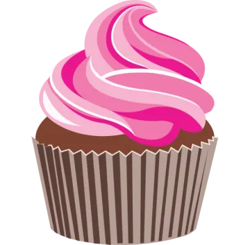 a cupcake with pink frosting on top