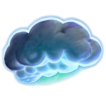 a drawing of a cloud