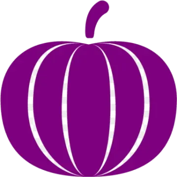 a purple pumpkin on a white background