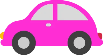 a pink car