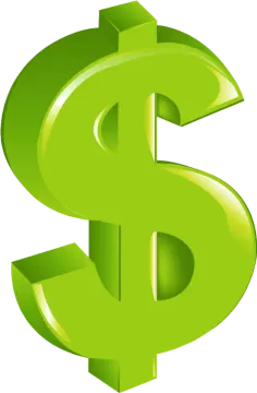 a green dollar sign