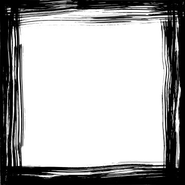 a black and white square frame
