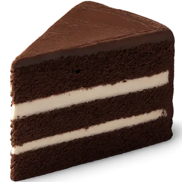 a piece of chocolate cake