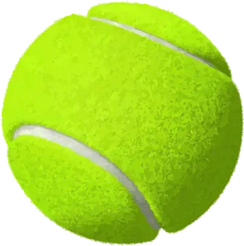 a tennis ball on a white background