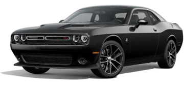 a black dodge challenger