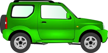 a green car clipart