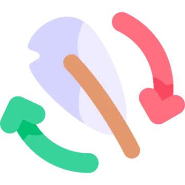 an image of two different colored arrows