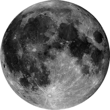 a black and white image of the moon