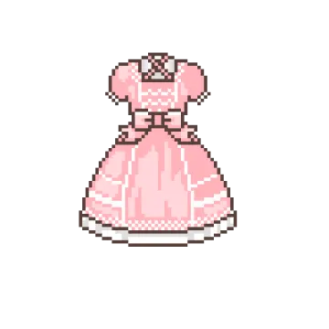 a pink dress on a white background
