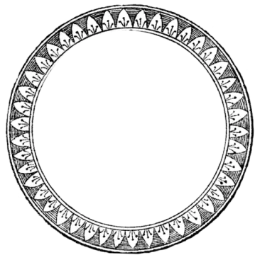 a black and white drawing of a circular frame