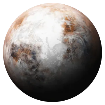 an image of a planet with a white background