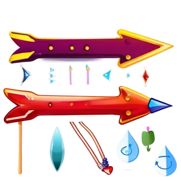 a bunch of different colored arrows