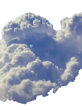 a cloud in the shape of a heart