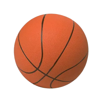 a basketball ball on a white background