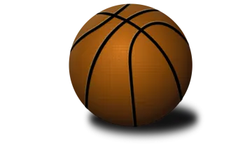 a basketball ball on a white background