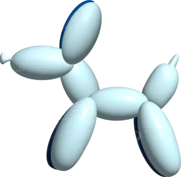 an image of a balloon dog