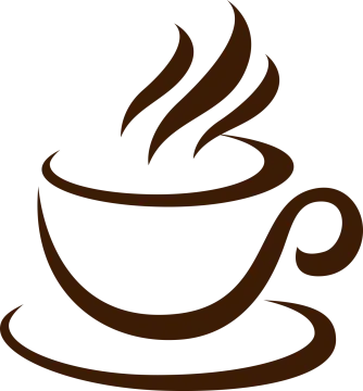 a cup of coffee on a white background