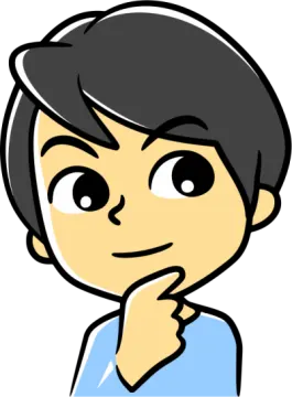 a cartoon character with black hair and a blue shirt