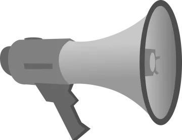 an illustration of a megaphone