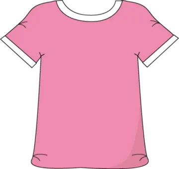 a pink t - shirt on a white background