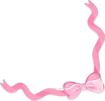 a pink ribbon frame with a bow