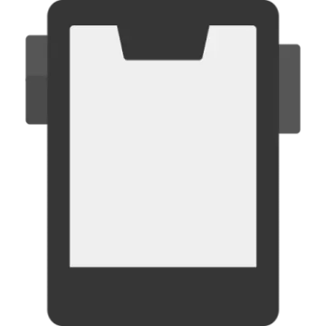 a black and white icon of a phone