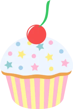 a cupcake with a cherry on top