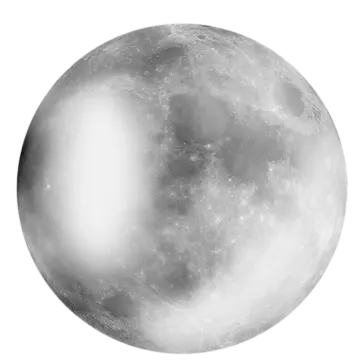 a full moon on a white background