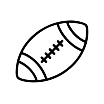 a football ball on a white background