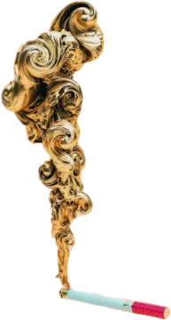 an image of a cigarette that looks like a snail