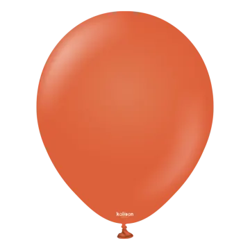 an orange balloon on a white background