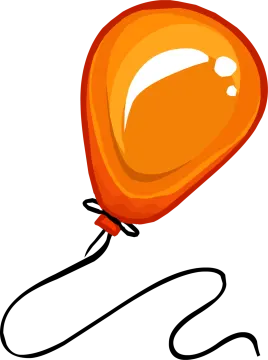 a balloon with a string attached to it