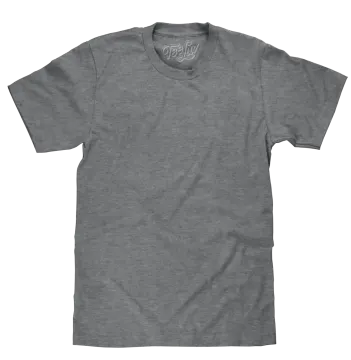a gray t - shirt on a white background