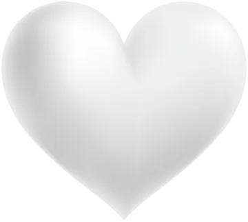 a white heart shaped balloon