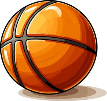a basketball ball on a white background