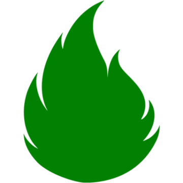 a green fire icon