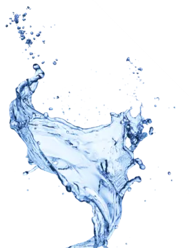 water splash on a white background
