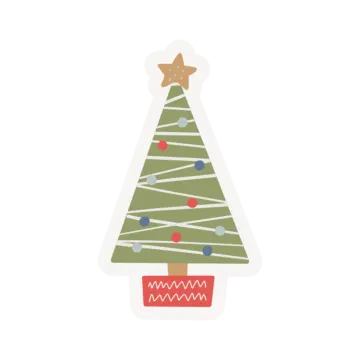 a christmas tree with a star on top