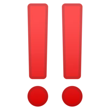 a red and white icon with two red buttons