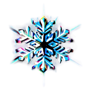 a colorful snowflake on a white background