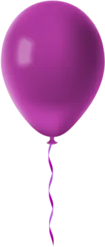 the balloon is purple